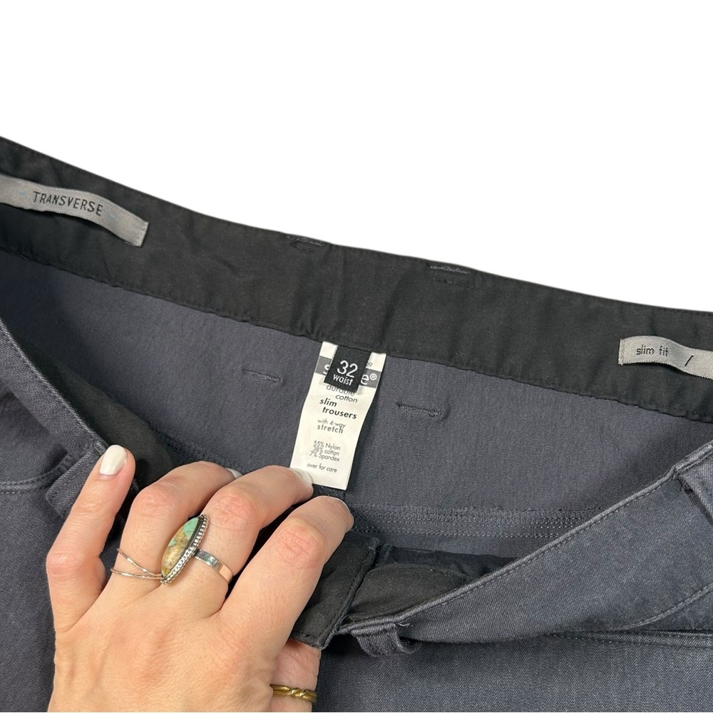 SWRVE Transverse Slim Trouser Cycling Pants | Grey Technical Commuter | 32 - Picture 7 of 15